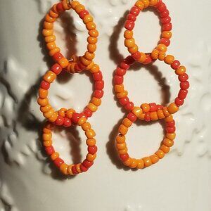 Halloween and Fall Earrings Orange